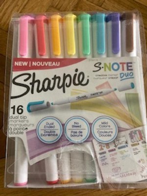 Sharpie S Note Duo Dual Tipped Creative Markers BulletChisel Point Assorted  Colors Pack Of 8 Markers - Office Depot