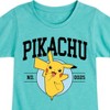 Girls' - Pokémon - Pikachu Collegiate Fitted Short Sleeve Graphic T-Shirt - 2 of 4