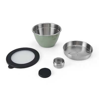 Mountain Sage Plastic 64oz Salad Bowl Kit with Lid
