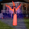 Gemmy Neon  Airblown Inflatable w/ Black Light Orange Ghost Giant, 11 ft Tall, Red - 2 of 2