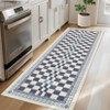 Modern Washable Area Rug for Living Room, Foldable Geometric Throw Carpet with Non Slip Backing, Low Pile Stain Resistant Floor Cover - 3 of 4