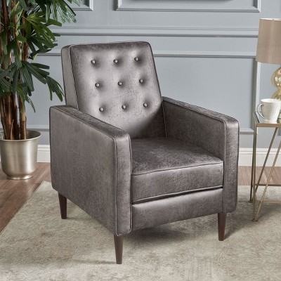Modern Unholstered Recliner with Microfiber and Fabric for bedroom and living room-Christopher Knight Home