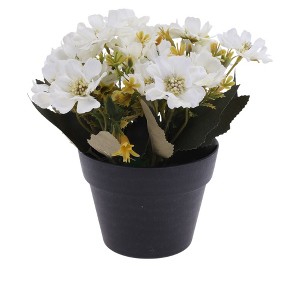 Unique Bargains Artificial Plants Autumn Cherry Blossoms Plastic 4.33"x4.33"x7.87" 1 Pcs - 1 of 4