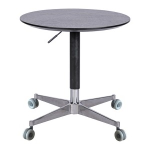 FONTOI 360 Swivel Desk, Portable Adjustable Desk, Movable Stand Desk, Bar Table for Dining Room, Kitchen, Black, 27.5"*32.2"*27.5" - 1 of 4