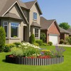 8"x20Ft Each, 4-Pack Corrugated Metal Garden Edging Kits, Durable Weatherproof Heavy-Duty Steel Landscape Border for Lawn, Flower Beds, Paver Edging - 3 of 4