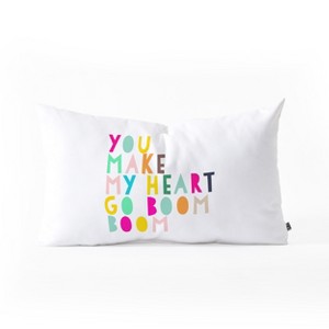 Hello Sayang You Make My Heart Go Boom Boom Oblong Throw Pillow - Society6 - 1 of 2