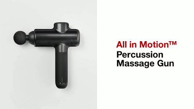 SM Percussion Massage Gun Deep Tissue for Athletes | Cordless Handheld 30-Speed Percussive Muscle Massage Therapy + 6 Heads, LCD Screen & Carry Case