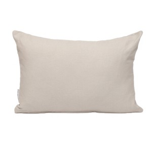 HomeRoots 12" X 18" Natural Cotton Throw Pillow - 1 of 4