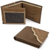 Wrangler Mens RFID Genuine Leather Bifold Wallet With Flip-Out ID Window Comes in a Gift Box, Gift for Men - 2 of 4