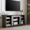 CAVINAS Mantel Stone TV Stand Modern Entertainment Console with Open Storage Space for TVs up to 70 Inches - 2 of 4