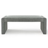 Kaia 47" Contemporary Farmhouse Linen Fabric Waterfall Upholstered Bench-Maison Boucle - 3 of 4
