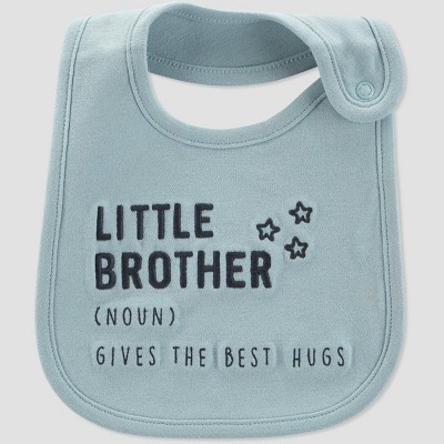 Baby Boys' 'Little Brother' Bib - Just One You® made by carter's Blue/Gray
