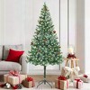 vidaXL Artificial Christmas Tree with Stand Green 70.9" PVC and Steel - 2 of 4