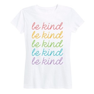 Women's - Instant Message - Be Kind Stacked- Women's Short Sleeve Graphic T-shirt Short Sleeve Graphic T-Shirt - 1 of 4