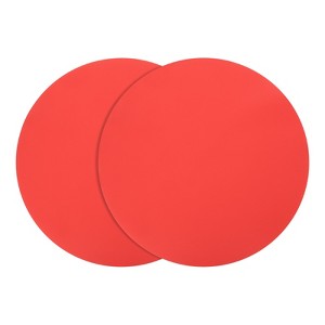 Unique Bargains Silicone Microwave Dishwasher Safe Heat Resistant Oven Mat 2 Pcs - 1 of 4