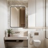 MAYEERTY 30" Bathroom Vanity Mirror Aluminum Alloy Wall Mounted Mirror，Black - 2 of 4