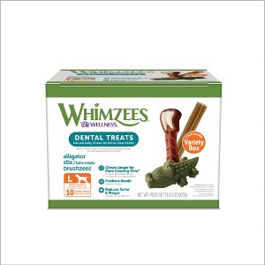 WHIMZEES by Wellness Variety Box Vegetable Flavor Dental Dog Treats - Large - 17.9oz - 1 of 4