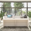 Famapy White Modern Reception Desk Front Counter Desk - 3 of 4