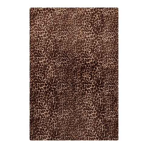 50x70 Oversized Classic Leopard Throw Blanket Brown - Jessica Simpson :  Target