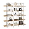 NicBex 71" Tall Wood & Metal Bookshelf with Open Shelves,5-Tier Bookshelf Storage Organizer for Bedroom,Living Room,Office - 4 of 4