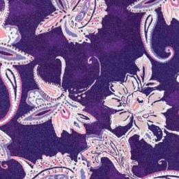 midnight violet painted paisley