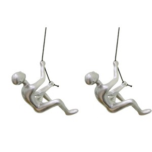 Climbing Man Classic Wall-Art Sculpture | 2-Pack - 1 of 4