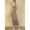 Slickblue Women's Solid Maxi Dress, Sleeveless Stretch Jersey Fabric, Casual Fit, Multi Colors Options, Size S-L - 2 of 4