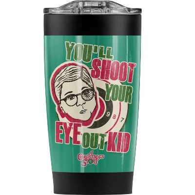 A Christmas Story Youll Shoot Your Eye Out Steel Tumbler 20oz Coffee Travel Mug