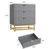Dresser for Bedroom, 3 Drawer Dresser with Metal Legs, Wood Dressers Chest Organizer with Wide Storage - 3 of 4