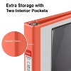 Staples Standard 1" 3-Ring View Binder Orange (26436-CC) 82654 - 4 of 4
