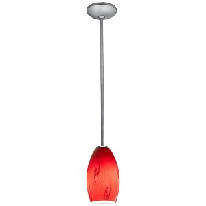 Access Lighting Merlot 1 - Light Pendant in  Brushed Steel - 1 of 2