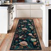 Area Rug Washable Bohemian Bird Floral Bedroom Low-Pile Soft Playroom Carpet, Jungle Pattern Vintage Indoor Floor Rug for Living Room and Nursery - 2 of 4