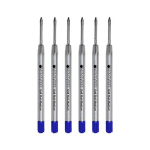 Monteverde Ballpoint Pen Refill Medium Point Blue Ink 6 Pack (P133BU) - 1 of 1