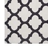 Modway Lida Moroccan Trellis 8x10 Area Rug - Ivory and Charcoal,  100% Polyester Microfiber ,  Tight Low Pile Weave - 3 of 4