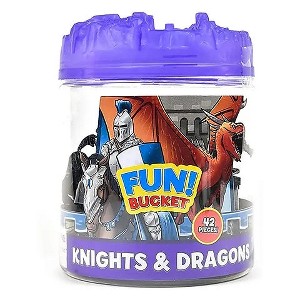 Sunny Days Entertainment - Fun Bucket: Knights and Dragons, 36 Pieces - 1 of 4