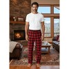 ADR Men's Soft Plush Fleece Pajama Pants, Warm Long Lounge Bottoms - 2 of 4