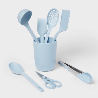 8pc Nylon Kitchen Utensil Set with Holder - Room Essentials™