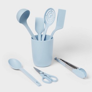 8pc Nylon Kitchen Utensil Set with Holder - Room Essentials™ - 1 of 4