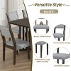 9-Piece Dining Set for 8,Walnut Rectangular Extendable Dining Table  with Upholstered Armless Kitchen Chairs for Dining Room,Farmhouse-Tanpinhause - 4 of 4