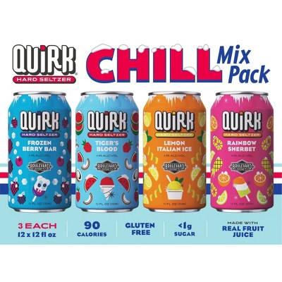 Quirky Chill Mix Pack Hard Seltzer - 12pk/12 fl oz cans