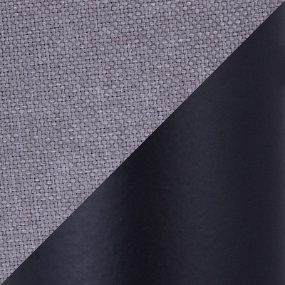 Set of 2 Black Metal Light Grey Fabric Counter Stools