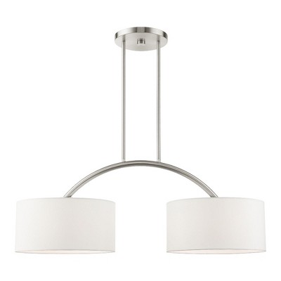 Livex Lighting Meridian 2 - Light Chandelier in  Brushed Nickel