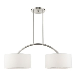 Livex Lighting Meridian 2 - Light Chandelier in  Brushed Nickel - 1 of 2