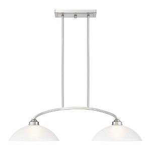 Livex Lighting Somerset 2 - Light Island Pendant Light in  Brushed Nickel - 1 of 4