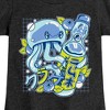 Girls' - Instant Message - Kawaii Jellyfish with Japanese Drink Fitted Short Sleeve Graphic T-Shirt - 2 of 4