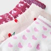 Toddler Girls' 3pk Hearts Cherries and Bows Ankle Socks - Cat & Jack™ - 3 of 3