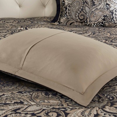 Black and Gold Jacquard Cotton Full Bed in a Bag Set