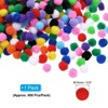 Unique Bargains Creative DIY Craft Decoration Home Supplies Pom Poms 0.6" - 2 of 4