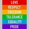 Adult Design By Humans Pride Rights Motto By PINHEAD66 T-Shirt - 2 of 2