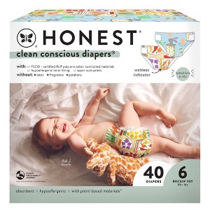 The Honest Company Clean Conscious Disposable Diapers - Be Hoppy & Pickle Up - 1 of 4
